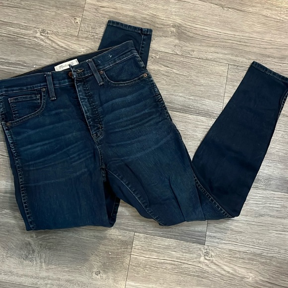 High Rise Blue Madewell Jeans - Picture 1 of 5